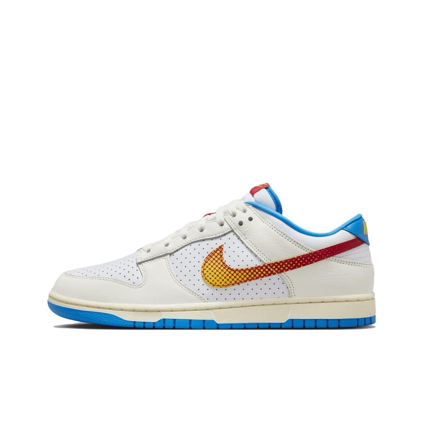 Nike Herren Dunk Low Harlem Globetrotters Pack Unisex Sneaker Creme Segel Universitätsrot HQ3613-133 44