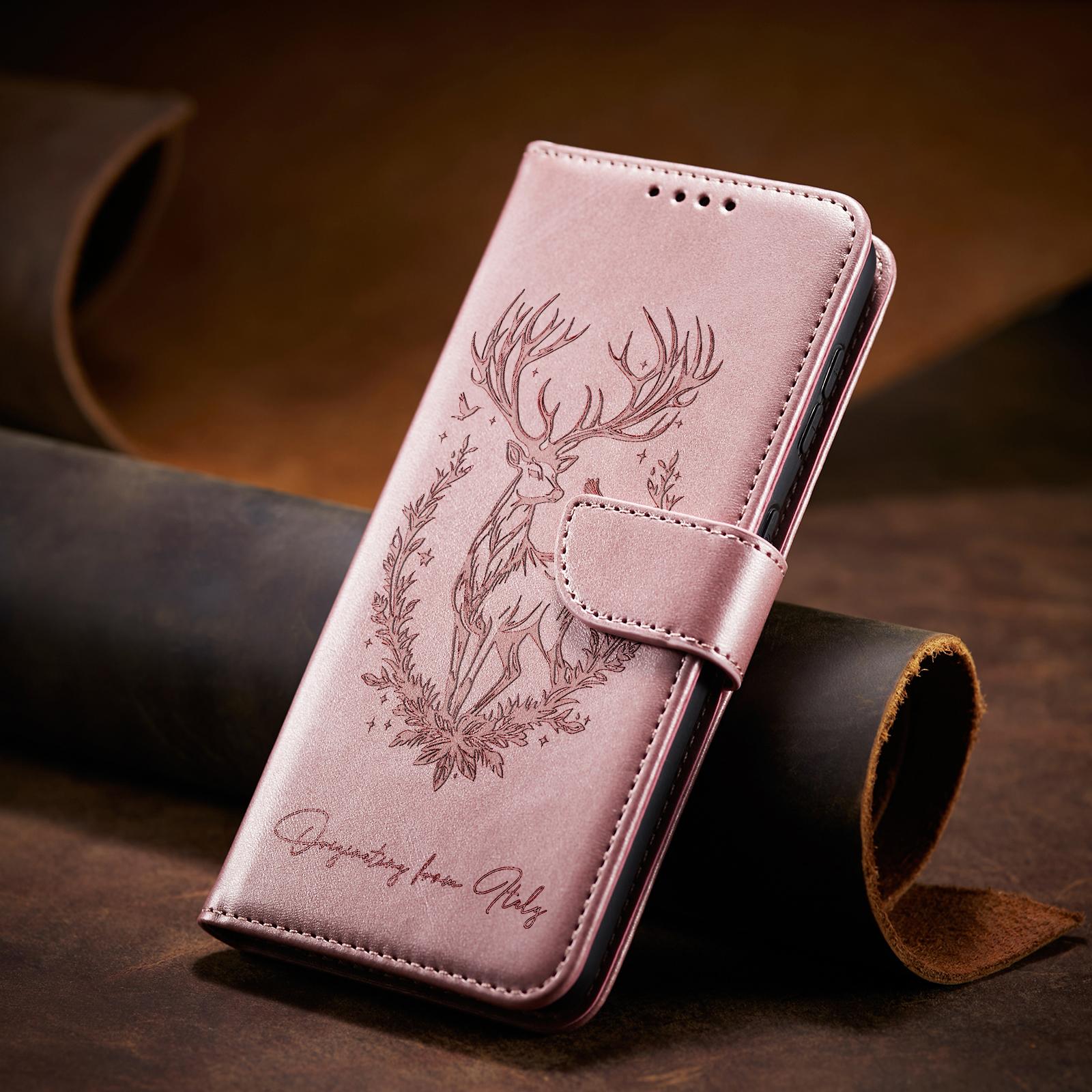 3D Tier Leder Handyhülle mit Geldbörse Buch für Samsung Galaxy S25 S24 Ultra S23 S22 Plus S21 S20 FE A06 A16 A26 A36 A56 Klapphülle Galaxy S21+ 5G