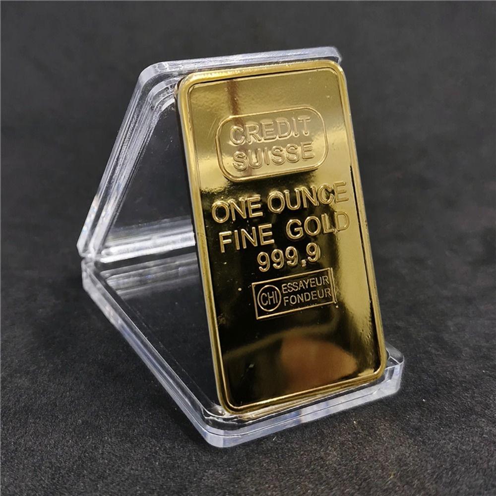 Feingold Schweizer Bank Goldbarren Moderner Suisse Goldbarren Vergoldeter Barren Geschenk gold
