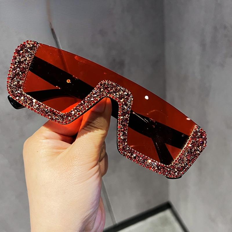 Damen-Sonnenbrille, Haftrahmen, Vintage, klassische Sonnenbrille für Damen, Trend-Stil-Brille rot