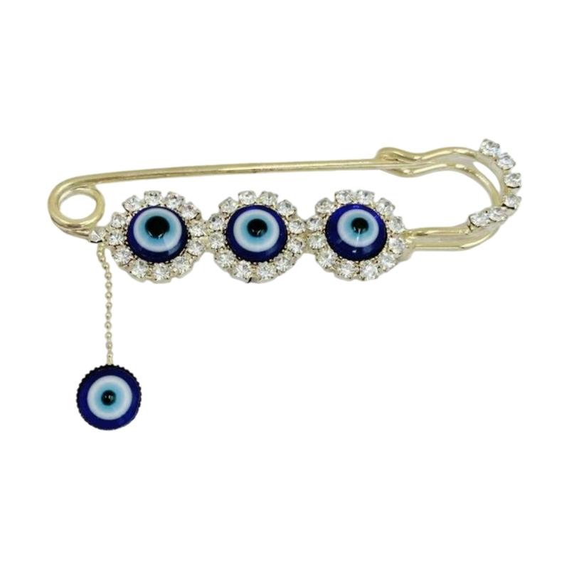 Schützender Teufelsauge Brosche Anstecker Für Glück Spiritueller Schmuck Geschenk Tägliches Tragen Teufelsauge Anstecker Schmuck Für Frauen Männer gold