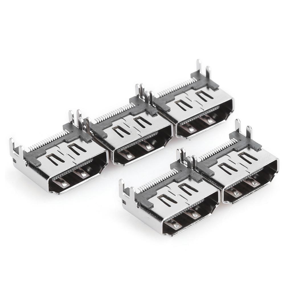 5 Stück HDMI-Anschlussbuchse Ersatz Passend für Sony PlayStation4 SpielkonsoleSpielkonsole HDMI