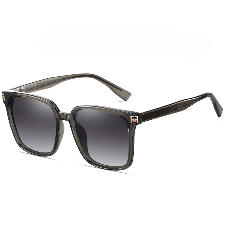 Neue koreanische Version der Big Frame Trend-Sonnenbrille, elegante TAC-Sonnenbrille für Damen, Reise-Sonnenbrille mit Sonnenschutz für das Gesicht, die schlank macht.