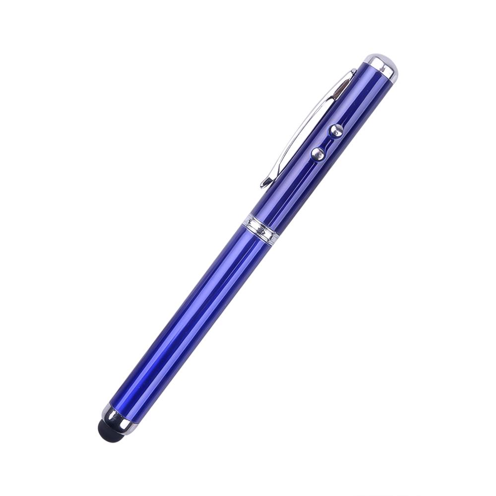 Weiche Gummispitze Touchscreen Stylus Stift LED Laser Pointer Ball Kapazitiver Stylus Bleistift Für Smart Handy Tablet PC blau