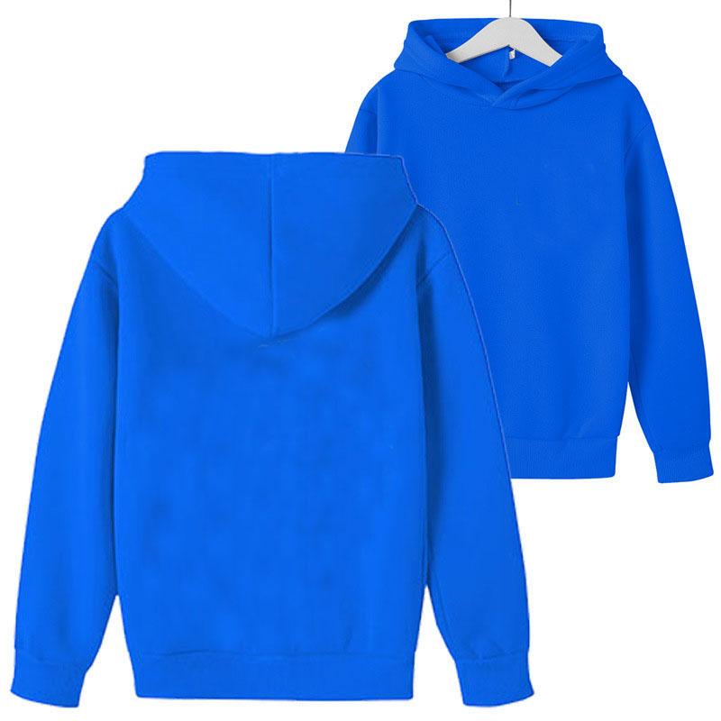 Mode kinder jungen Hoodies 2021 Frühling Herbst Mädchen Beiläufige Hoodies Sweatshirts kinder Einfarbig Hoodies Sweatshirt Tops Neue 100 blau