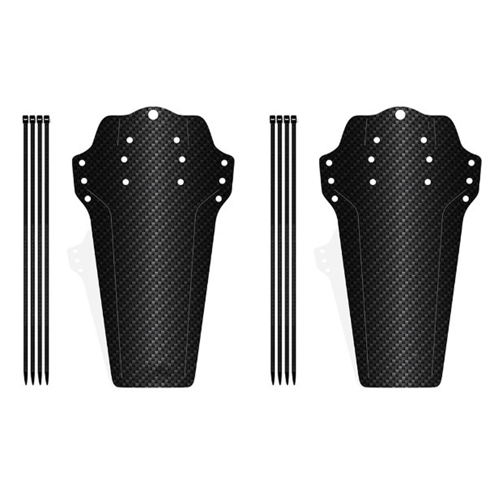 2 STÜCK Fahrrad Schutzbleche Mountain Road Bike Spritzschutz Vorne Hinten Universal Fahrradzubehör Kohlefaser