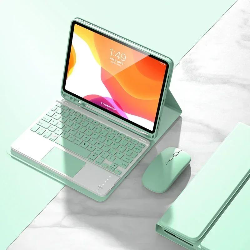2025 Neues iPad A16 Hülle Touch-Tastatur & Mauskappe für Apple iPad 11. Generation 11 Zoll A16 2025 Funda Stoßfeste Tablet-Abdeckung iPad Pro13inch 2024