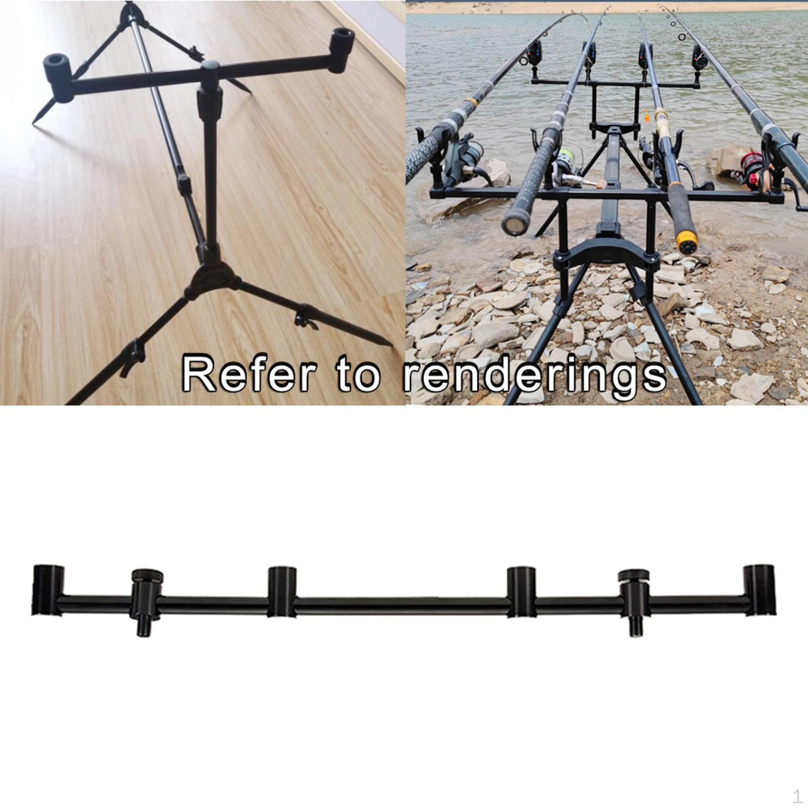 Angelrutenhalter Werkzeug Bissalarm Stock Karpfenruten Halterung Ausrüstung 4 Rod 45cm