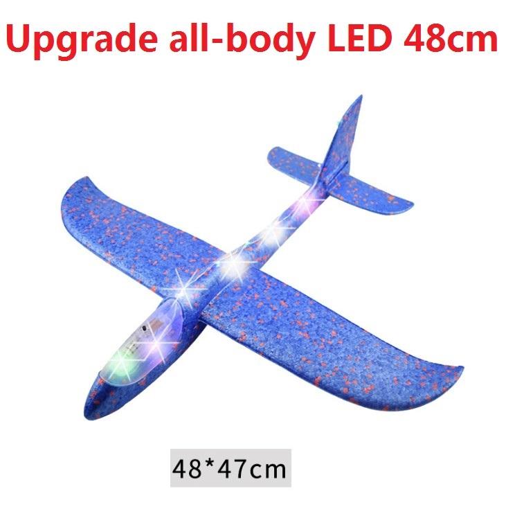 Handwurf Flugzeug Epp Schaumstoff Outdoor Start Segelflugzeug Flugzeug Kinderspielzeug 48 cm Interessantes Start Wurf Trägheitsmodell Geschenk Spielzeug