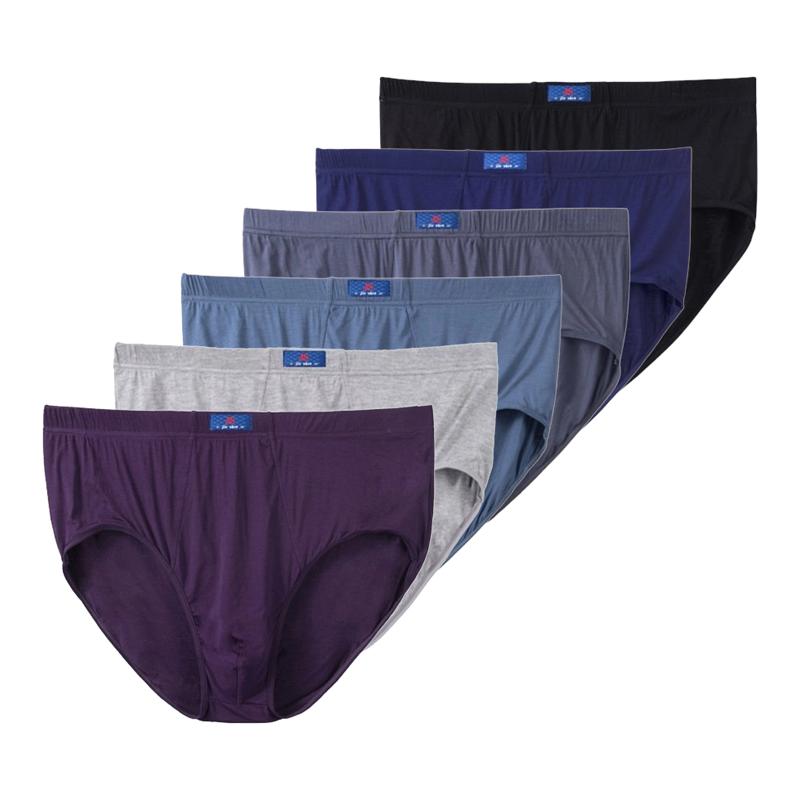 6 Stück Übergröße XL 2XL 3XL 4XL 5XL 6XL 7XL 8XL Unterwäsche Herren Slips Bequeme Unterhosen Weiche Lockere Mode Unterwäsche 8XL