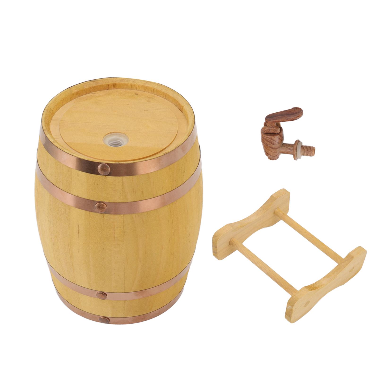 Kiefer Weinfass 750ml Holzfass Fass zum Lagern von Whiskey Wein Spirituosen Bier Likör L(for 6.5-9kg)