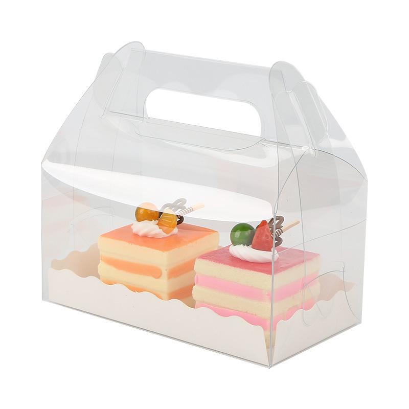12 stücke Transparente Hand-gehalten Verpackung Boxen Mousse Kuchen Backen Gebäck Box Die Billigste Artikel Verpackung Box Hochzeit Dekoration Geschenk Box 12pcs