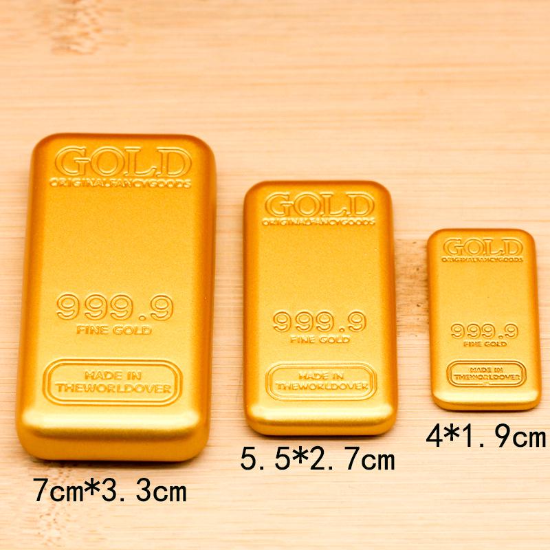 Legierte Nachahmungsgoldbarren - Schatzbecken und Hausdekorationen orange