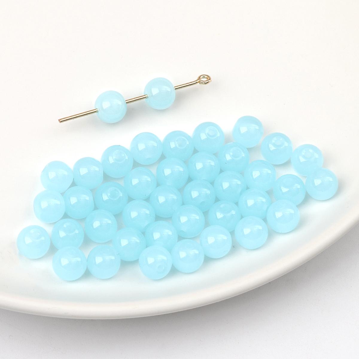 20 Stück Kristallglas-Perlen für Ohrringe, Armbänder, Halsketten, Fußkettchen, DIY-Schmuck, Basteln, Herstellung von Perlen 8mm