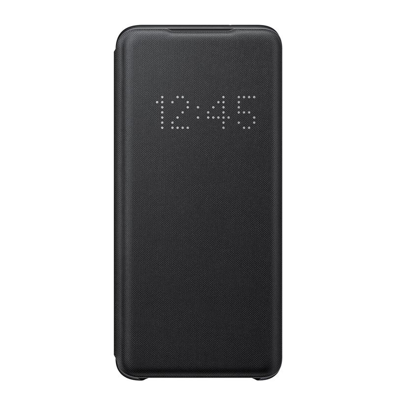 Original LED Smart View Flip Handyhülle für Samsung Galaxy S20 S20+ S20 Ultra 5G LED Wallet Cover For S20 Ultra 5G schwarz