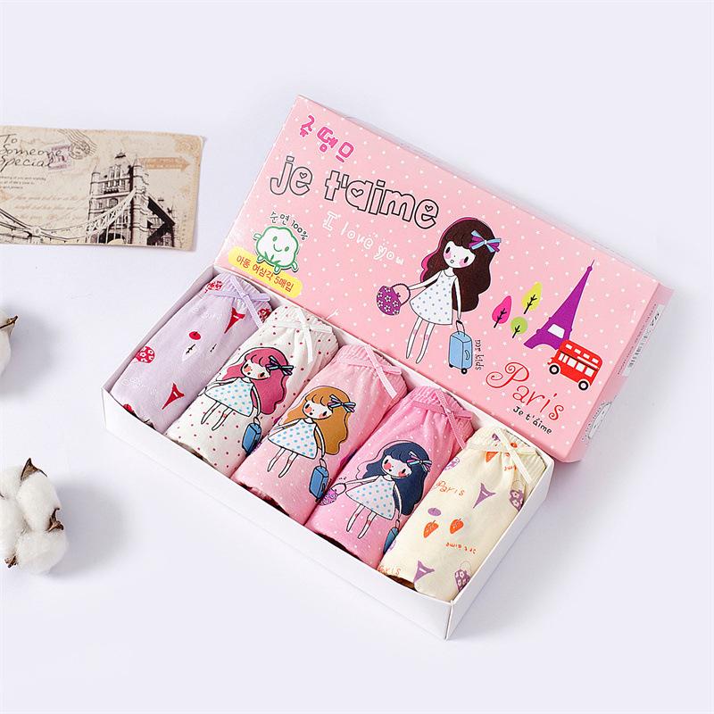 5 Teile/los Kinder Unterwäsche Baumwolle Höschen für Mädchen Cartoon Babys Dreieck Slip Atmungsaktive Kinder Slip Mädchen Schlüpfer 10-11Y