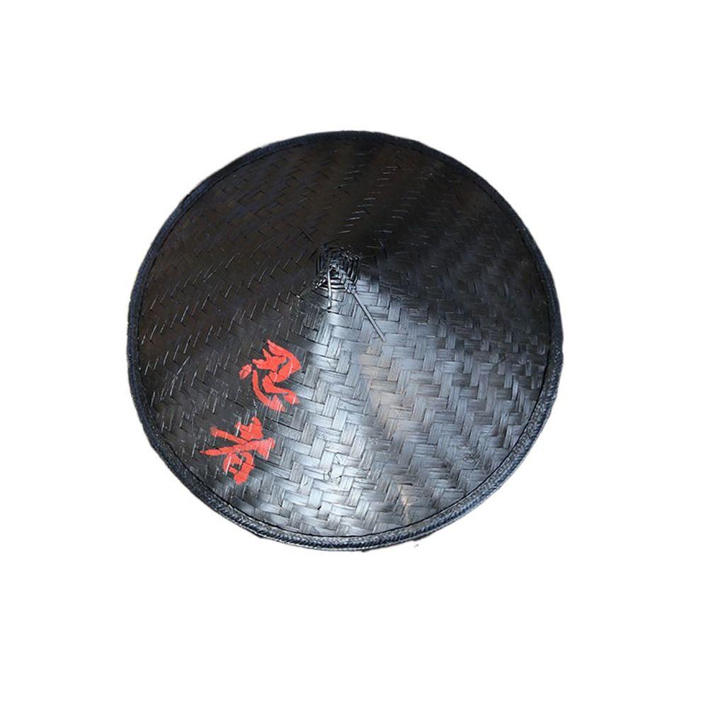 Japanische Cosplay-Hüte, Bambus-Rattan-Hüte, Ninja-Cosplay-Hüte, Herren-Fischerhüte, Tourismus-Regenkappen S schwarz