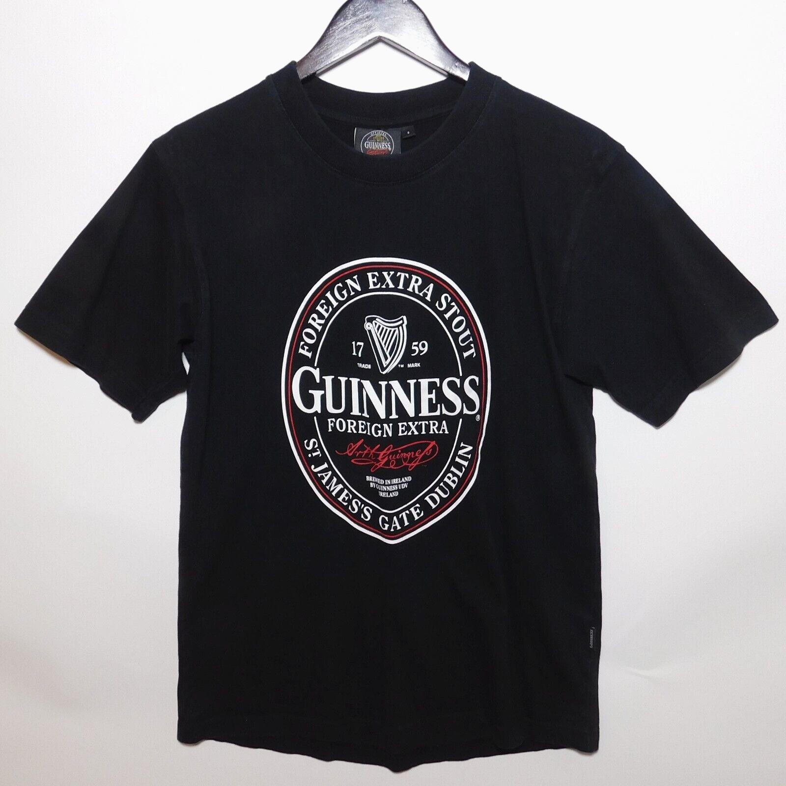 Offizielles GUINNESS Foreign Extra Stout Dublin Irland Bier Schwarzes T-Shirt Größe S XXXL