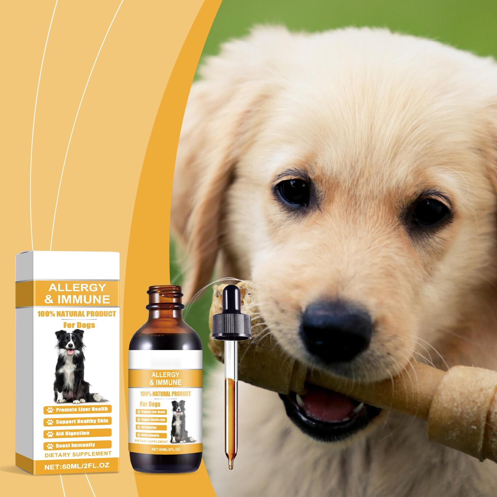 Haustier-Immunisierung, antiallergisches Nahrungsergänzungsmittel für Hunde, 60 ml One Size