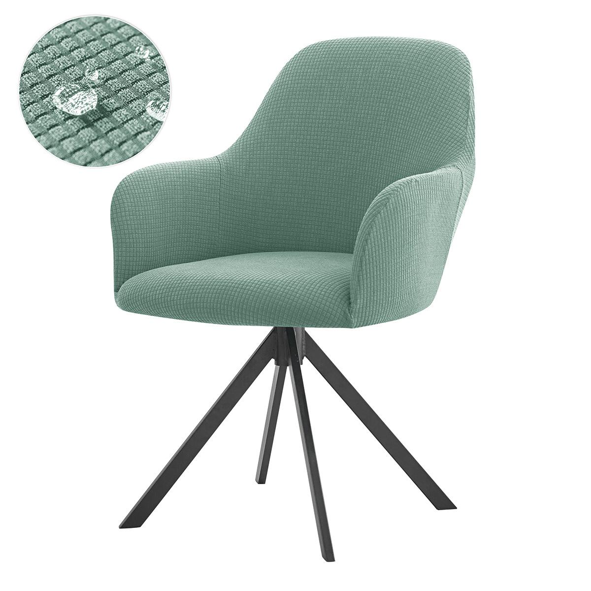 1PC Polar Fleece Hohe Arm Stuhl Abdeckungen Wasser Abweisend Elastische Esszimmer Sessel Schutz Sitz Hussen Stuhl Schutz Hause 1pc grün