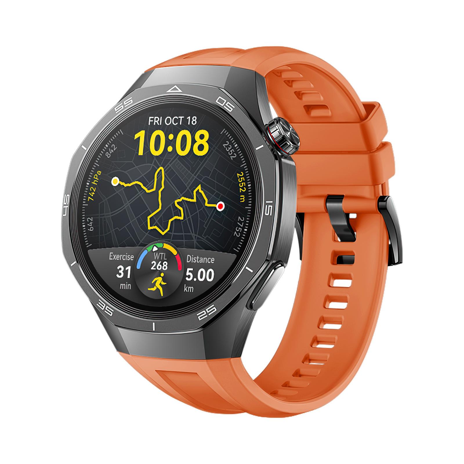 Offizielles Silikonarmband für Huawei Watch GT 5 Pro 46 mm Armband Correa für HUAWEI WATCH GT5Pro 46 MM Sportarmband Huawei GT5 Pro 46mm orange
