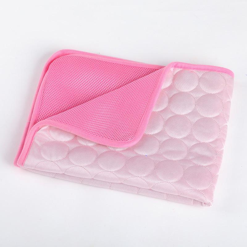 Kühlmatte für Hunde, Sommerunterlage, Haustiermatte, Bett für Hunde, Katze, Decke, Sofa, atmungsaktiv, Sommer, waschbar, Heimtierbedarf, Zubehör 40*30CM rosa