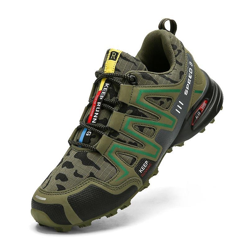 Neue Outdoor-Schuhe Übergröße Wanderschuhe Low-Top Casual Flache Herrenschuhe 44 grün