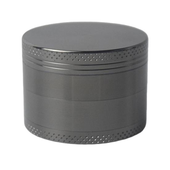 Grinder Metall-Kräutermühle 1,6/2,5 Zoll Gewürzmühle Tragbarer Gewürzmixer zum Mahlen von getrockneten Chilischoten 40mm grau