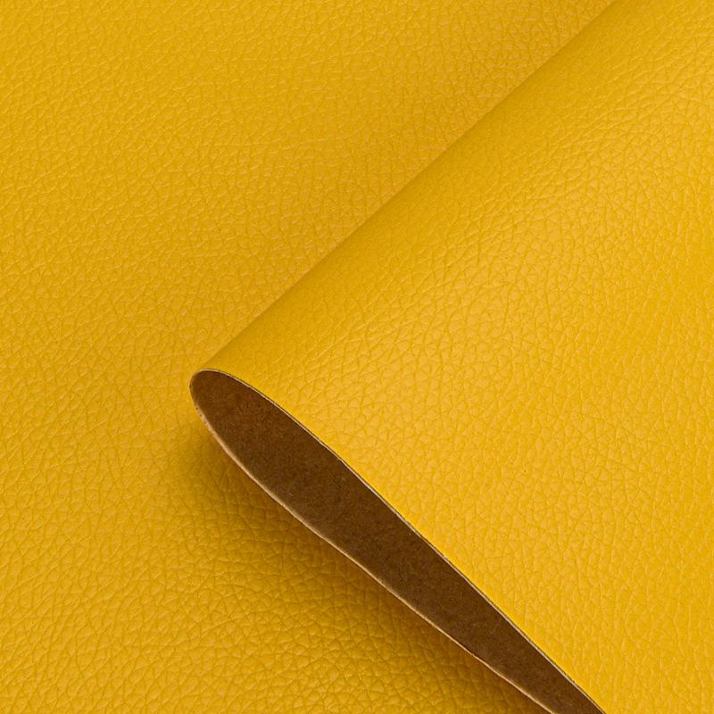 Selbstklebende PU-Leder-Sofa-Möbel DIY Reparatur Patch Auto Innenraum Motorrad Aufkleber Leder Patch Stoff 35*137cm gelb