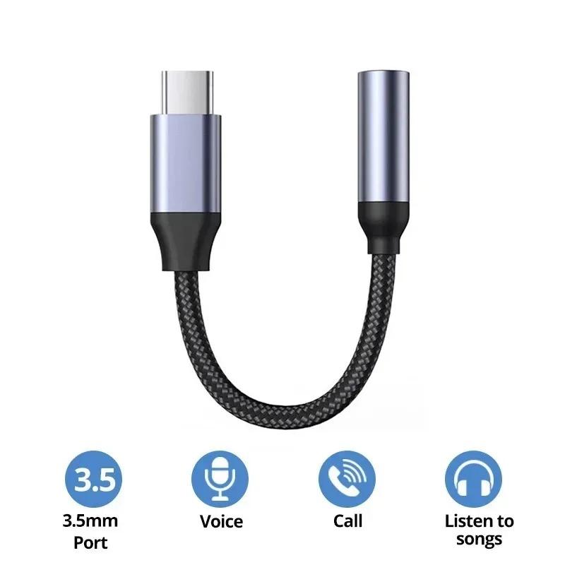 USB Typ C auf 3,5 mm AUX Adapterkabel USB C auf 3,5 mm Buchse Kopfhöreranschlussadapter Für iPhone 17 16 15 Huawei Xiaomi