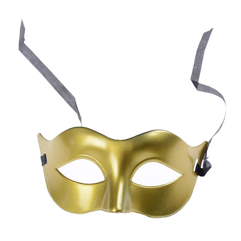 Herren Maskerade Ball Maske Ventian Kostüm Party Augenmaske Kostüm gold