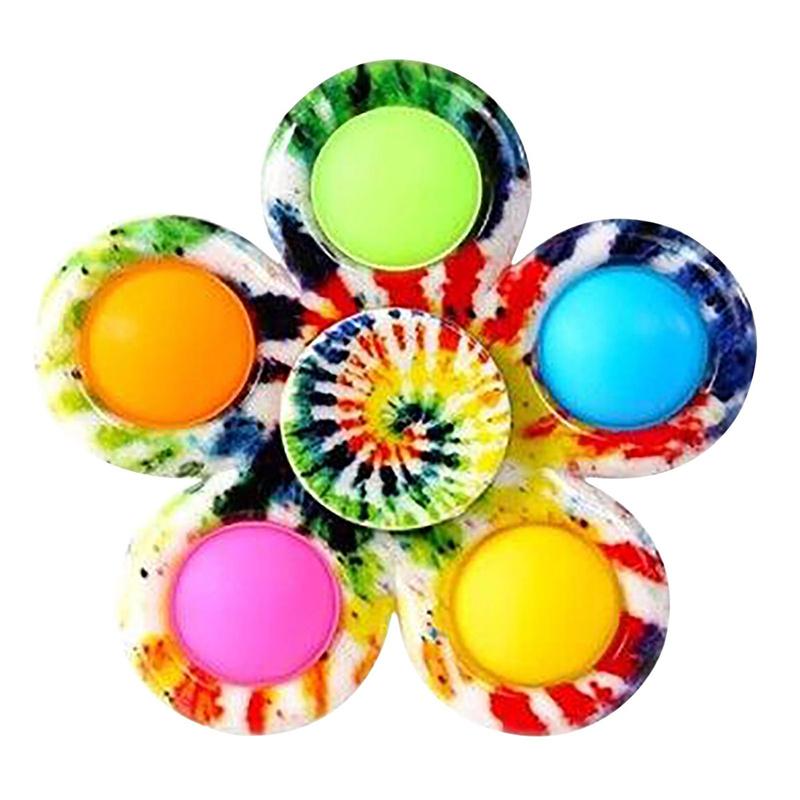 Dekompression Finger Gyro Bubble Musik Fidget Spinner 5 Seiten Pop Finger Fidget Spinner Spielzeug Flip Spinning Fidget Toys