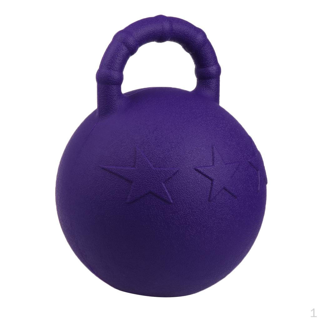 10  Pferd Jolly Ball Pferd Spielball Pferdespielzeug Spielball Haustier Freude Spaß Pferdestall- und Hofspielzeug 28cm Purple