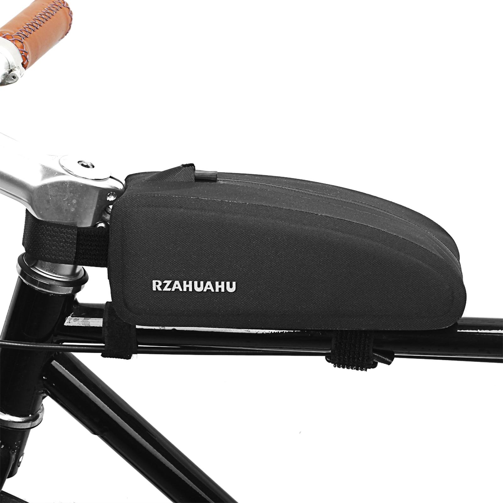 Wasserdicht Radfahren Fahrrad Fahrrad Oben Vorne Rohr Tasche Rahmen Tasche MTB Fahrrad Pannier Fahrrad Werkzeug Lagerung schwarz
