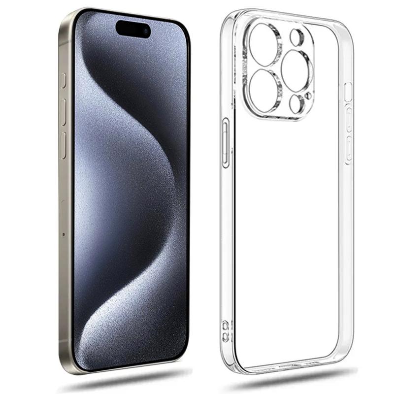 Handyhülle für iPhone 15 Pro Max, luxuriöse, ultradünne, klare Hülle für iPhone 15, 14, 13, 12, 11 Pro Max Plus, stoßfeste, transparente Rückseite, Shell-Stoßstange For iPhone 11 Pro Max