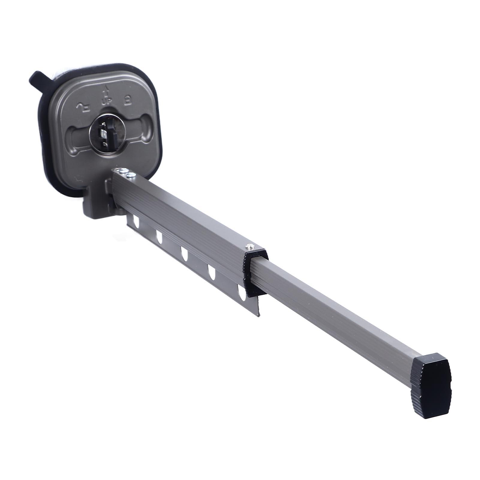 Wandmontierter Wäscheständer, platzsparend, Wäscheständer, einziehbarer Trockner, zusammenklappbar 1 Fold Grey