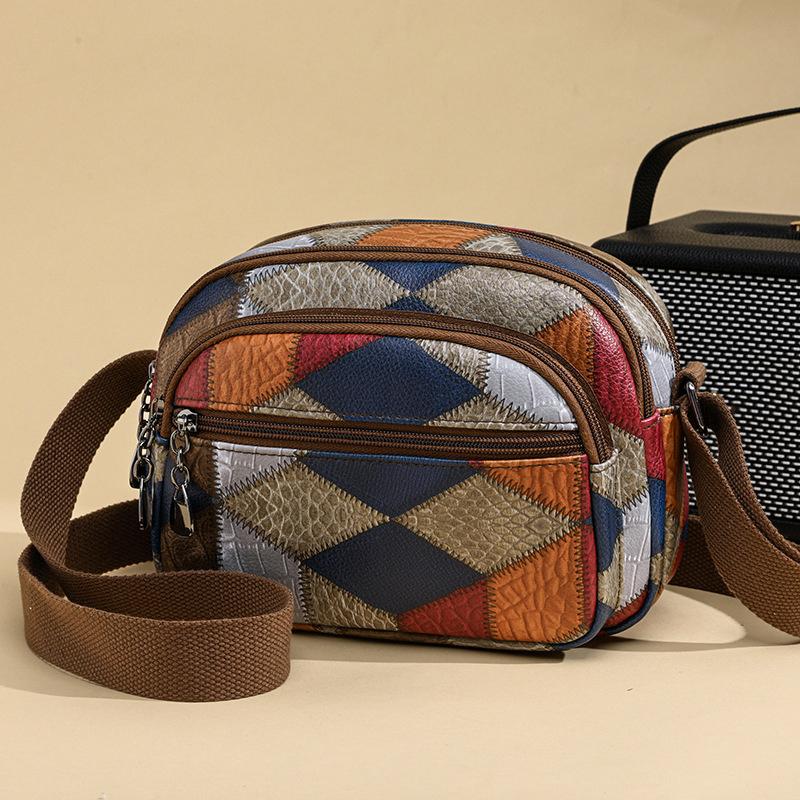 Klassische Patchwork-Taschen für Damen, Luxus-Designer-Handtaschen und Geldbörsen, neues Spleißdesign, altes Geld, Schulter-Umhängetasche