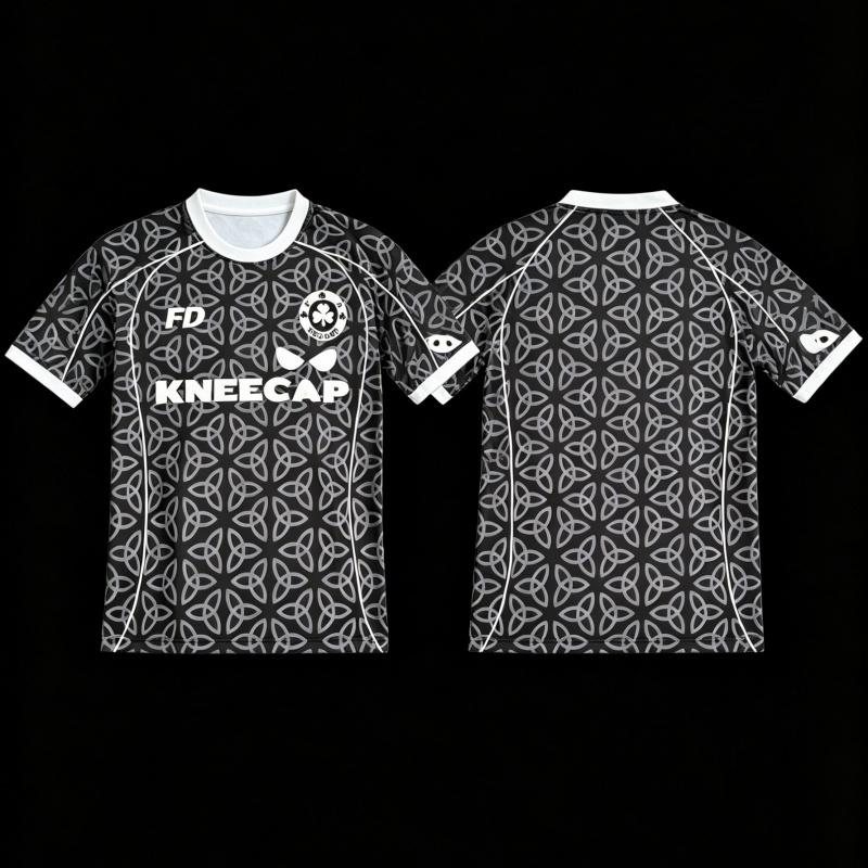 Sommer Neu Unisex Kniebandage Lässig Sport Trikot Leicht Hip Hop Fans Tägliche Kleidung Männer Frauen T-Shirts Kleidung Familie Kinder T-Shirts 6XL black