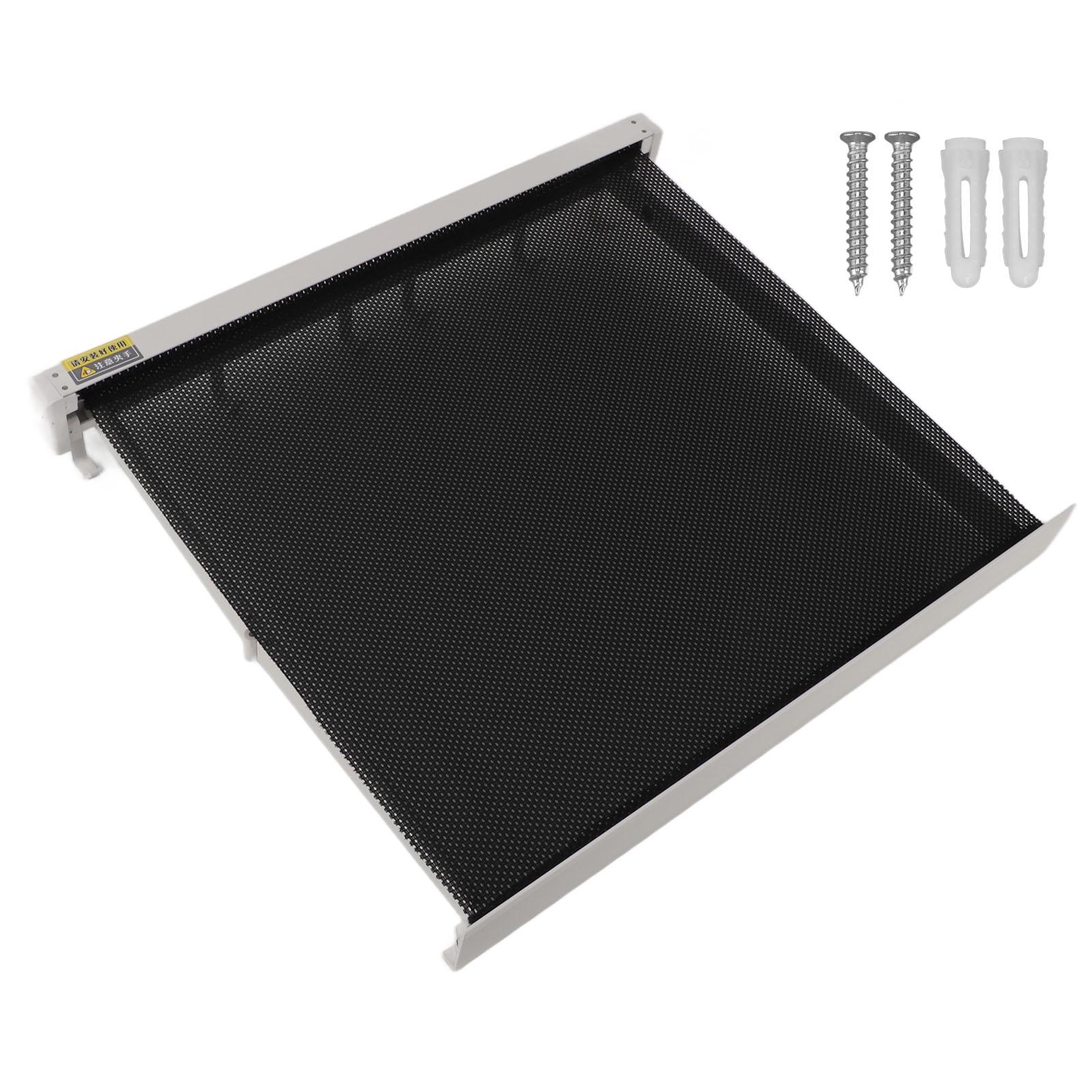 Einziehbarer Wäscheständer mit Schablone Wandmontage Mesh Atmungsaktive Plattform Aluminium Wäsche weiß