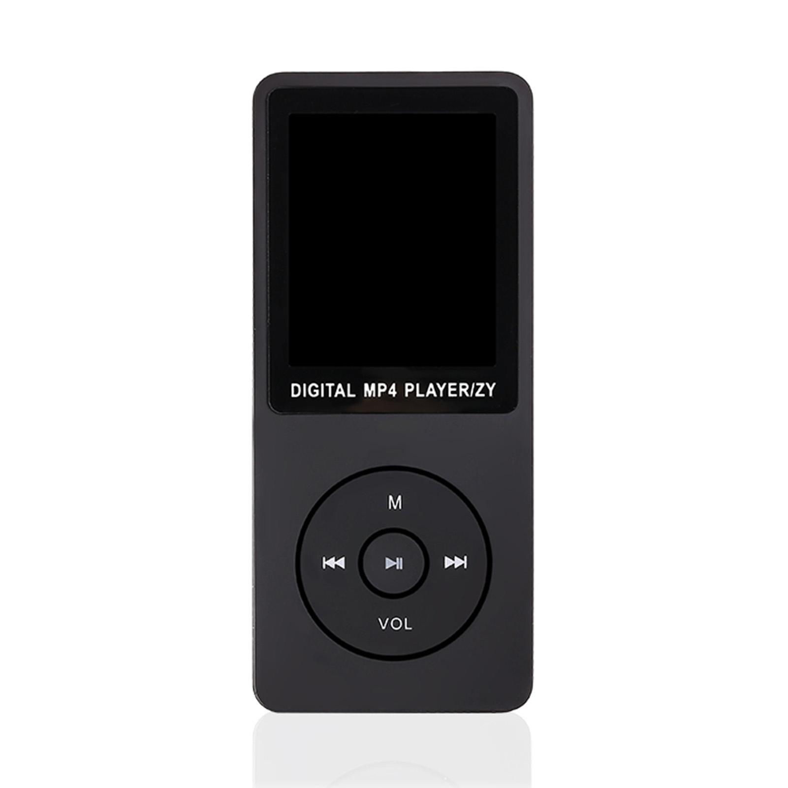 MP3-Player, 64 GB, Musik-Player, 1,8-Zoll-Bildschirm, tragbarer MP3-Musik-Player mit UKW-Radio, Sprachaufzeichnung schwarz