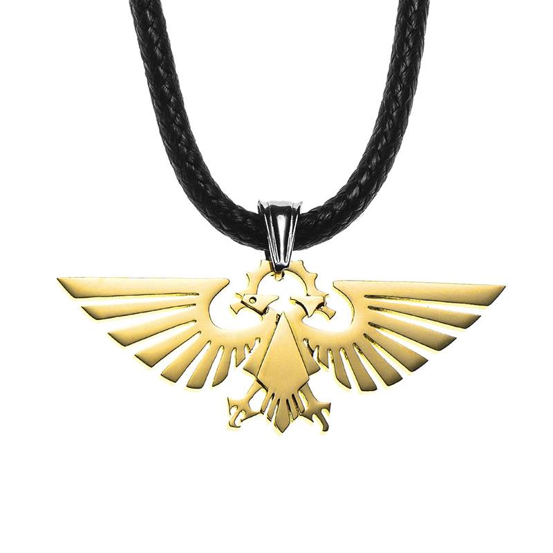 Star Casting Warhammer 40K Umgebendes Reich Adler Halskette Herren Anhänger Schmuck Geschenk rope