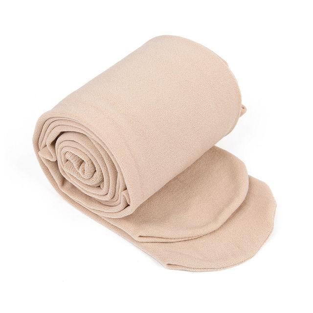 Warme Winter-Leggings für Damen, Thermohose, Polar-Strumpfhose, mit Socken gefütterte Hose, Samt-Strumpfhose, Hauteffekt, hohe Taille, Woll-Leggings One Size nude