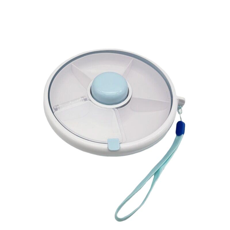 Snack-Spinner, rotierende Snack-Box, tragbar, Melonen-Süßigkeiten-Samen-Organizer, Aufbewahrungsboxen, Obstschalen, Snack-Spinner-Behälter für Kinder