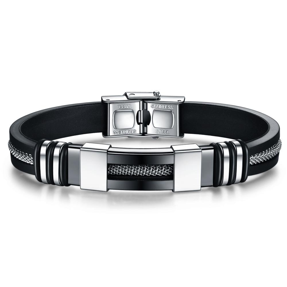 Edelstahl Namensarmbänder Personalisiert Graviert Familienname Datum Armbänder Schwarzes Geflochtenes Leder für Männer Vatertagsgeschenk Engrave