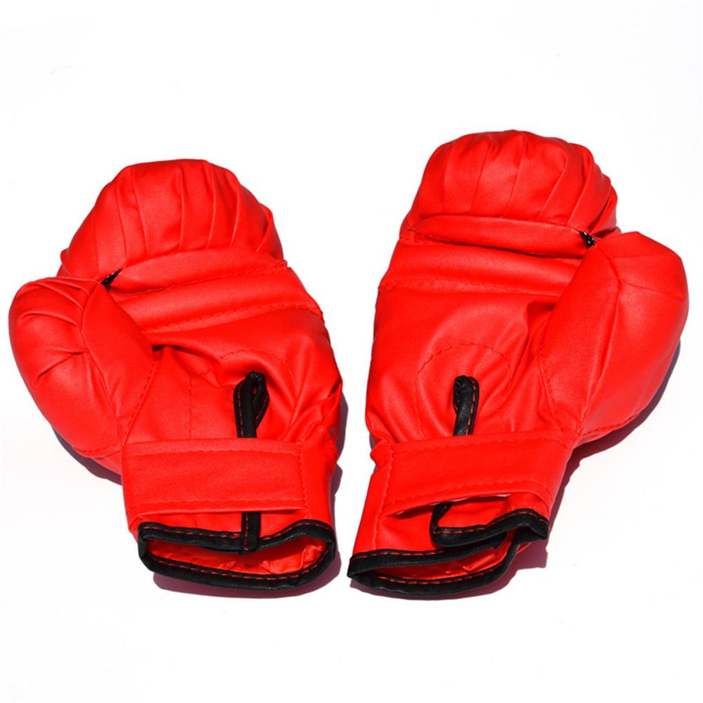 Kinder-Boxhandschuh, Junior-Trainingshandschuhe, Sparring-Handschuhe aus PU-Leder für Boxsack, Kickboxen rot