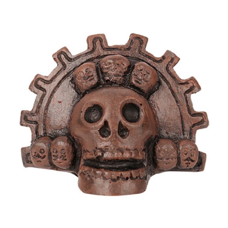 Laute Azteken Todespfeife Dezibel Laut Echte Schreie Azteken Todespfeife für Feier und Ausstellungen 1 bronze