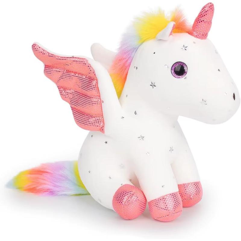 Plüsch-Einhorn, Stofftier, süßes Plüschspielzeug, Geschenk für Mädchen, weiches Kissen, Geburtstagsgeschenk, Einhorn-Zeug für Babys, Kleinkinder, Kinder 22cm(8.67inch)