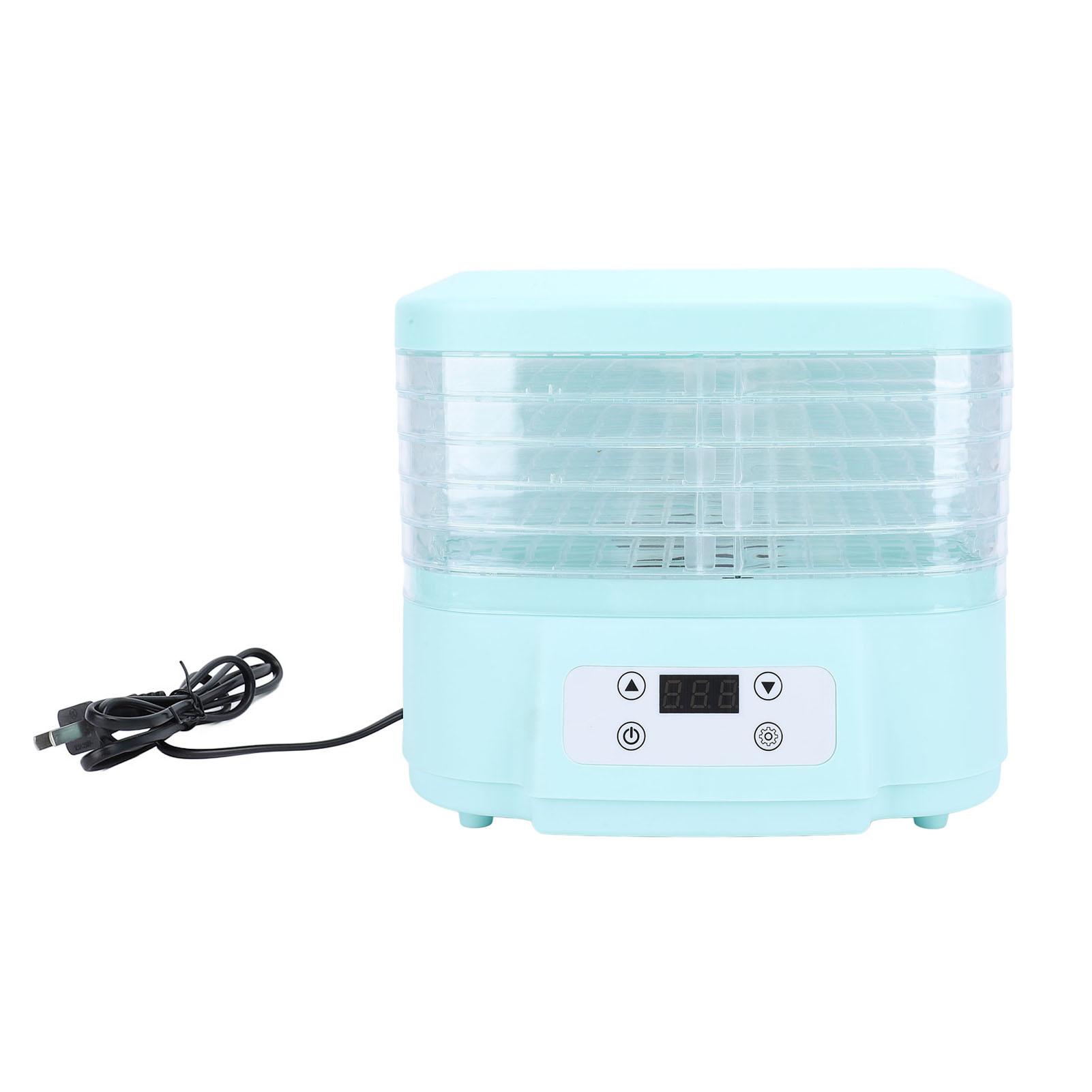 Lebensmittel-Dehydrator-Maschine Einstellbare Temperatur 72H-Timer 6 Einschübe LED-Anzeige 200W Elektrische Lebensmittel