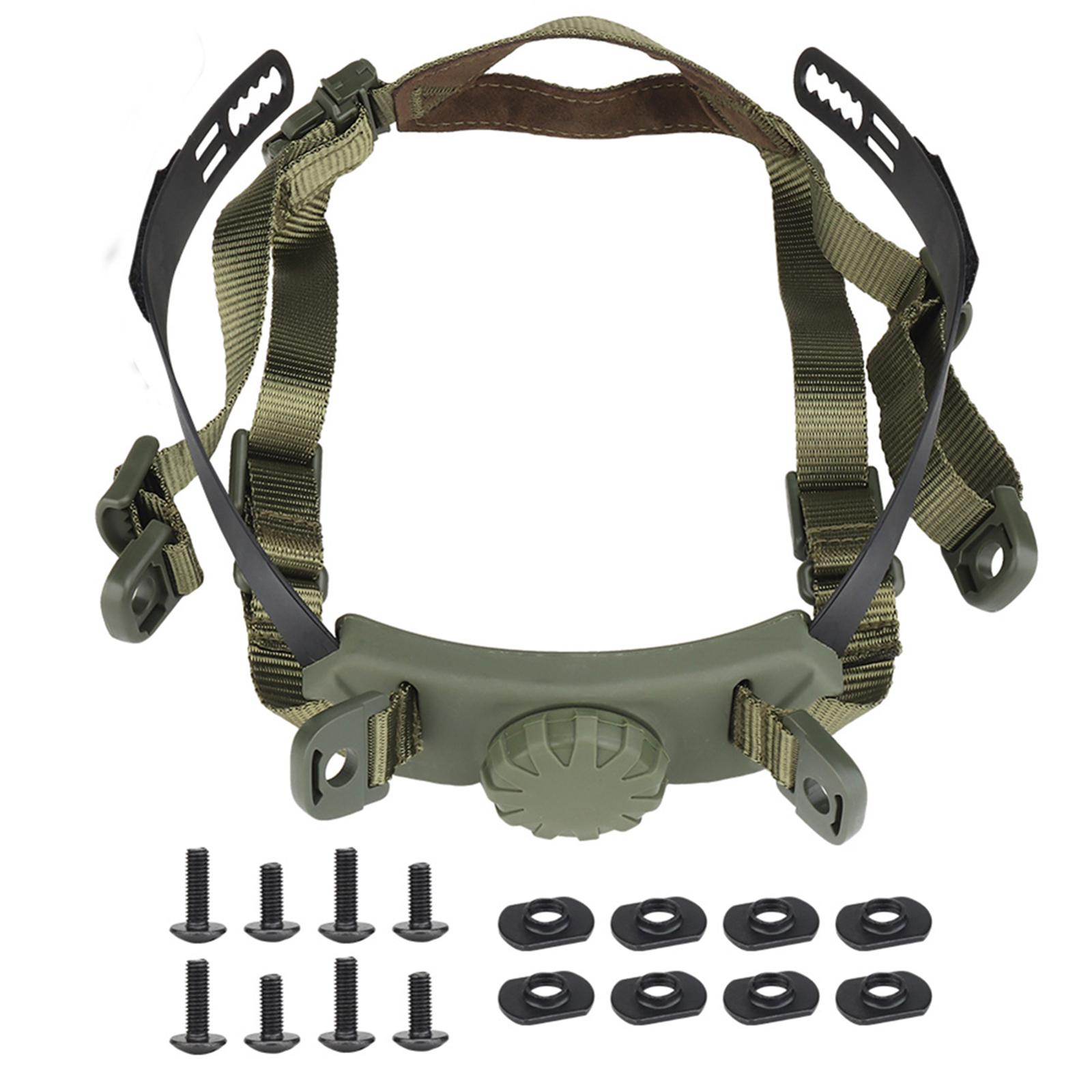 Helm-Innensystem mit Drehrad, Kinnriemen-kompatibel für FAST-Helme HL-31/HL-32, Verstellbarer Kopf, Schlossriemen, Schnelle SF CS Zubehör green #1