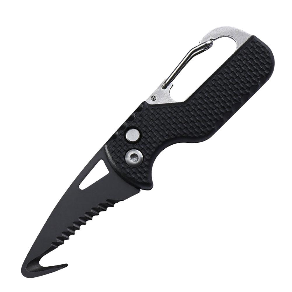 Taschenschlüsselringe, offene Box, tragbares faltbares Messer für den Außenbereich, Notfallwerkzeuge (Schwarz) Schlüsselanhänger Schlüsselanhänger Schlüsselanhänger Schlüsselanhänger Schlüsselanhänger 1 Pcs